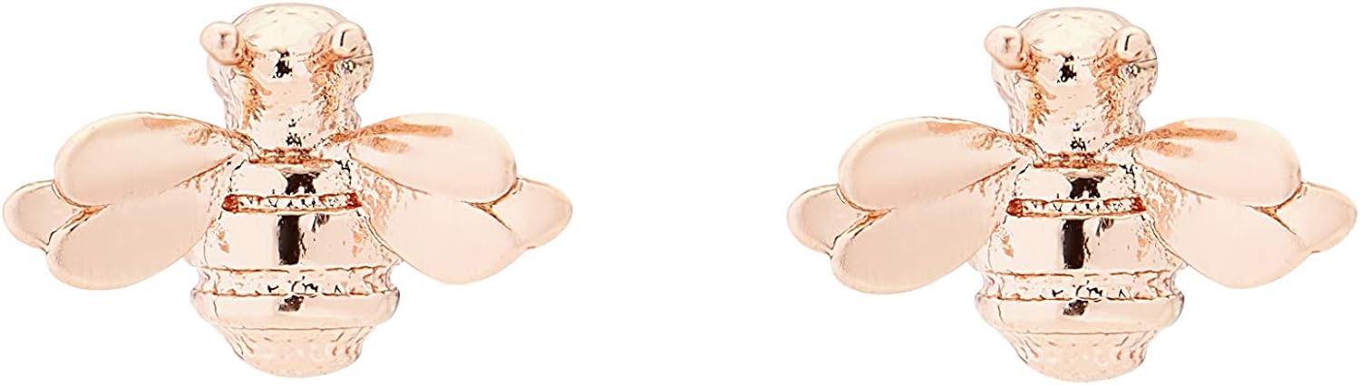 Ted Baker Beelii Bumble Bee Stud Earrings For Women (Rose Gold)