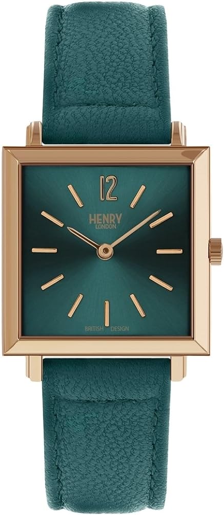 Shortened Product Name: Heritage Green Watch for Ladies by Henry London – HL26-QS-0258