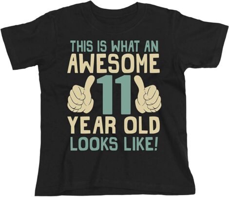 11th Birthday Gift – Cool 11 Year Old T-Shirt for Boys and Girls