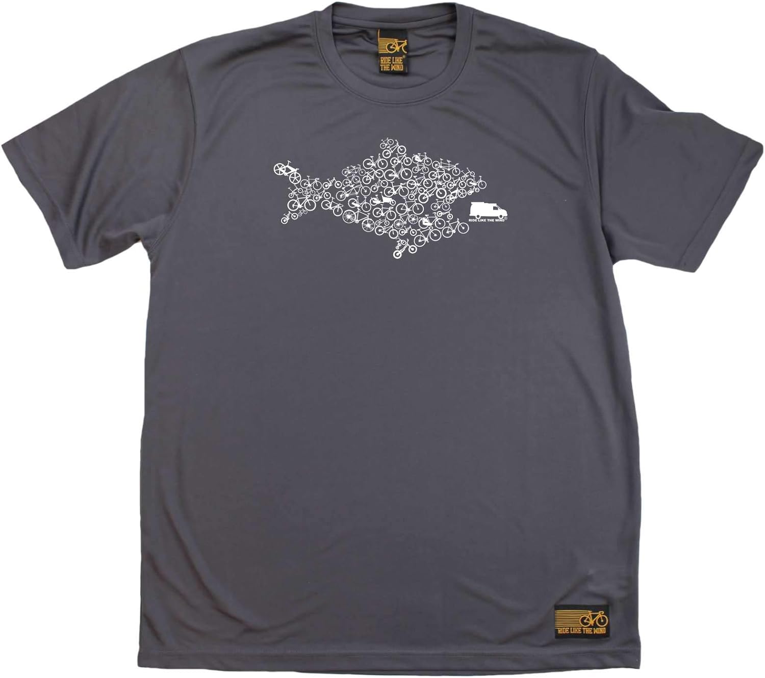 Cycling Cycling Tee - Eco Fish Bike - Dry Fit Performance T-Shirt