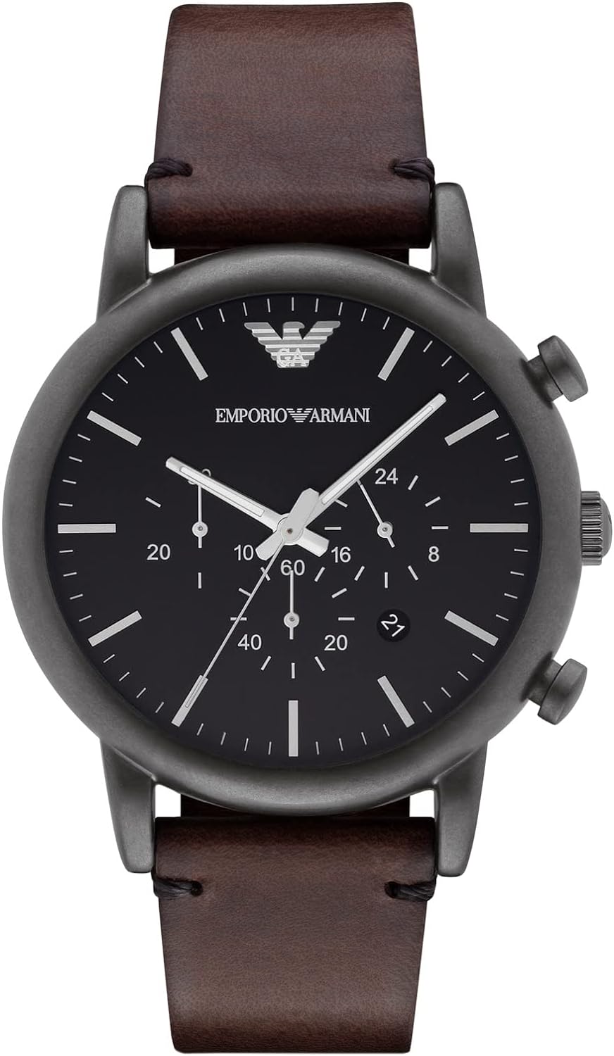 Emporio Armani Men's Chronograph, Stainless Steel Watch, 46mm case size