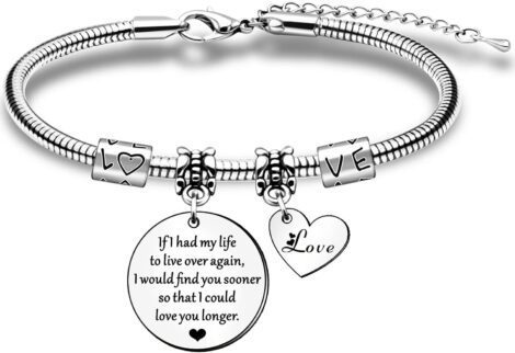 HULALA Romantic Gifts: Bracelets for Her – Love You Longer for Birthday, Christmas, Anniversary.