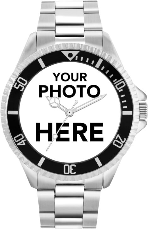 Toff London Customizable Watch for Men and Boys – Engravable Photo Gifts, Analog Quartz Movement