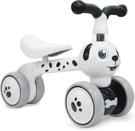 XIAPIA Baby Balance Bike – Ride-on Toy for 1 Year Olds, Spot Dog Design