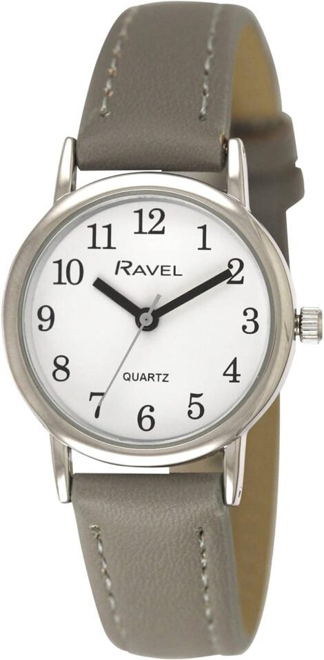 Ravel Pastel Silver Tone Watch – Analogue Quartz – Women’s Everyday Timepiece.