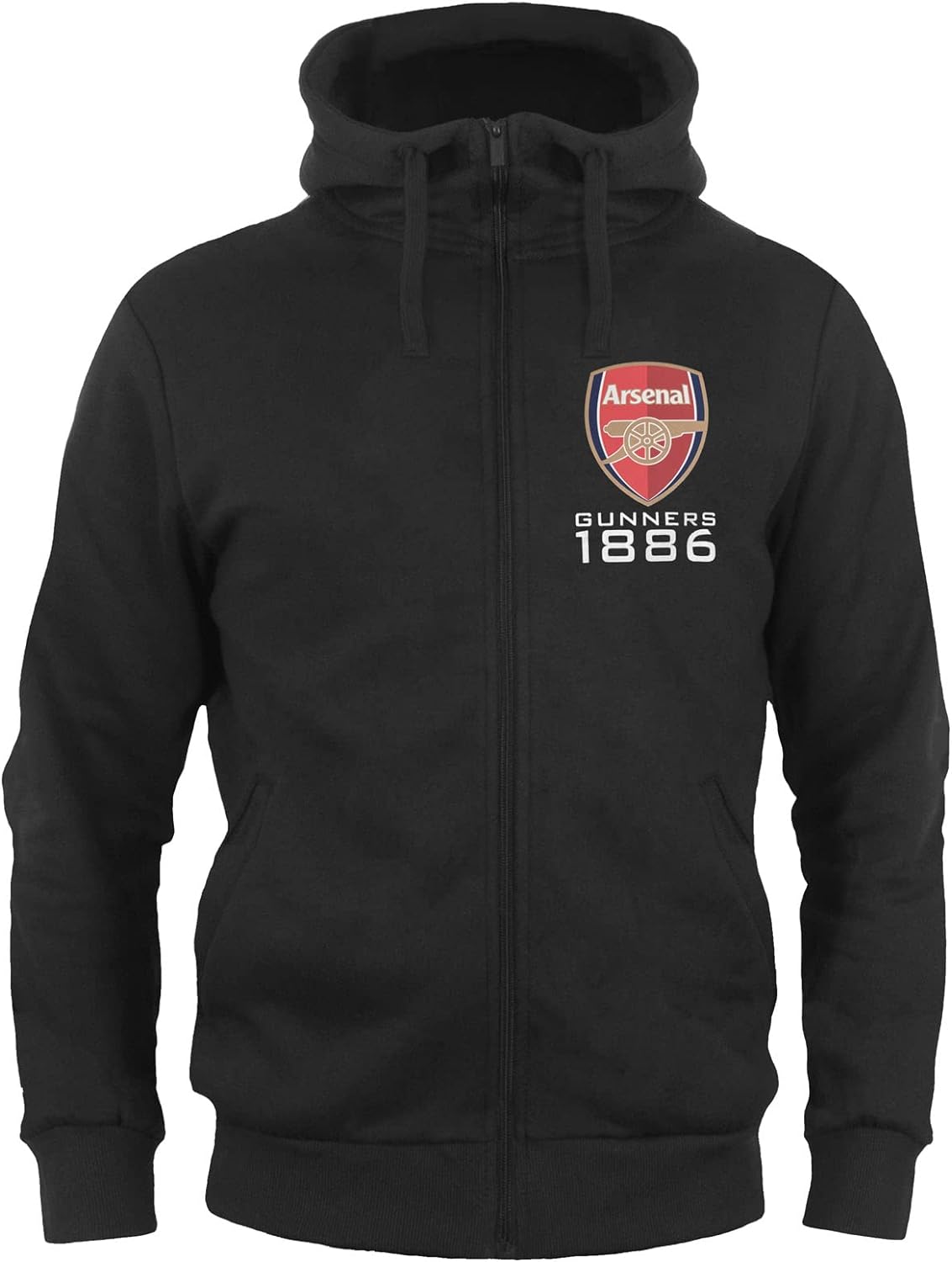 Arsenal FC Mens Hoody Zip Fleece Official Football Gift