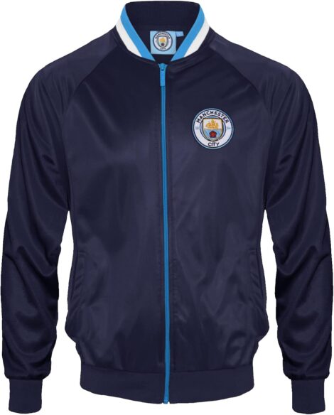 Man City Men’s Retro Track Top – Official Football Gift