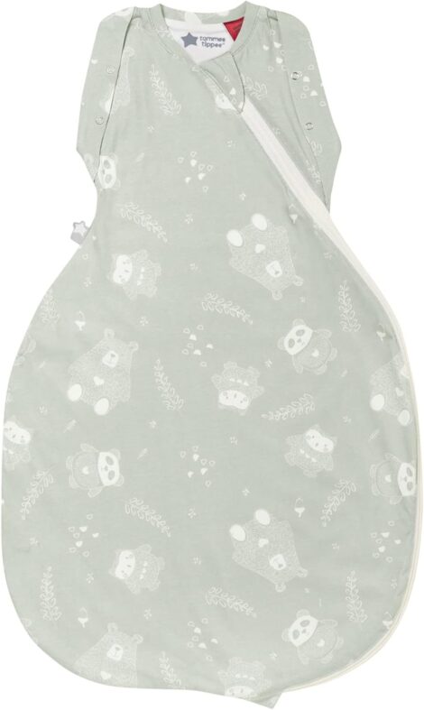 Tommee Tippee Baby Sleep Bag: Original Grobag Swaddle, Hip-Healthy Design, Soft Cotton, 3-6m, 2.5 TOG