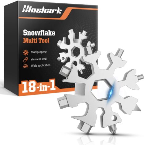 Snowflake Multi Tool – 18-in-1 Gift Set for Men’s Stockings, Birthdays, and Christmas