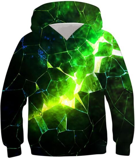 Belovecol 3D Cool Funny Hoodies – Long Sleeve Pullover Sweatshirts for Boys & Girls 6-16 Years