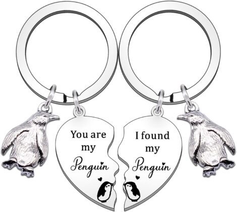 HULALA Couple Lover Valentines Penguin Keychain: Perfect Romantic Gift for Him/Her in a Relationship