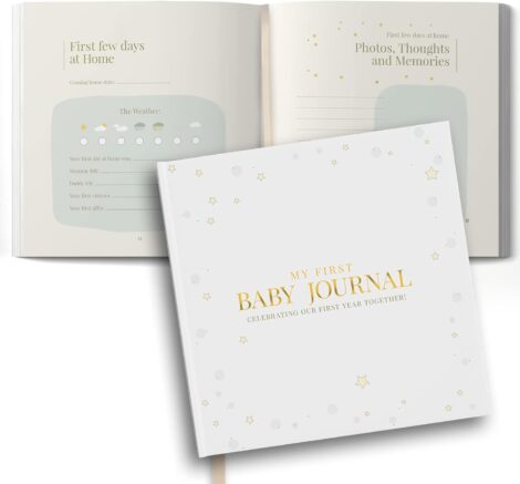 Baby Milestone Record Book for Expectant Parents – Memory Journal & Gift for Baby Showers