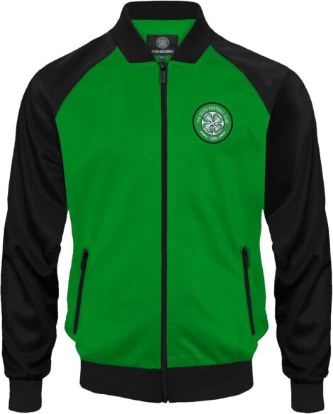 Official Celtic FC Retro Men’s Track Top Jacket – Football Gift.