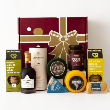 Port and Cheese Gift Hamper – The Ultimate Port Set for Couples to Enjoy. The Chuckling Cheese Co.