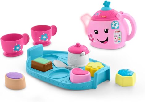 Fisher-Price Sweet Manners Tea Set – Interactive Toddler Learning Toy, 18+ months