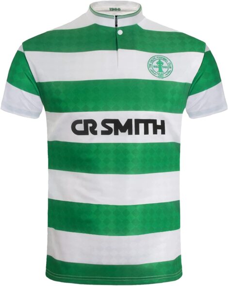 Celtic FC 1988 Centenary Retro Kit: Official Mens Football Shirt, Home and Away Gift.