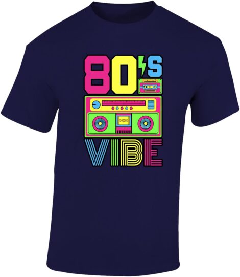 80’s Retro Tee – Vintage Vibes Fancy Dress – Unisex Gift – Printed Design