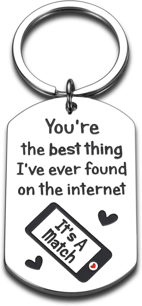 Valentine’s Keychain Gifts for Boyfriend and Husband – Cute Anniversary and Love Presents for Men.