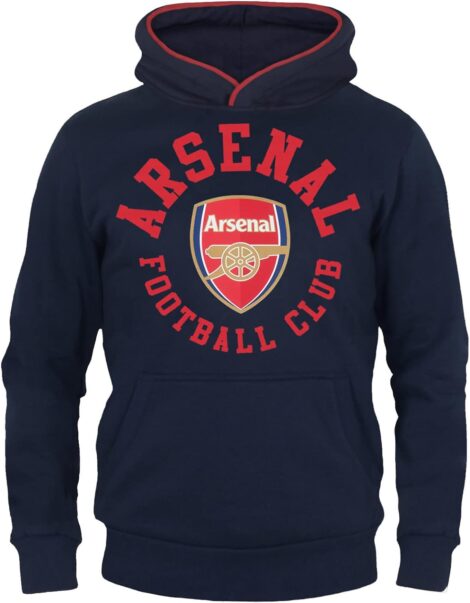 Official Arsenal FC Boys Graphic Hoody – Football Gift (Kids Fleece)