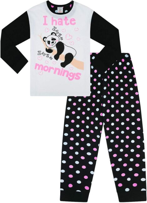 Girls’ Panda PJs: Anti-Morning Mood Boosters