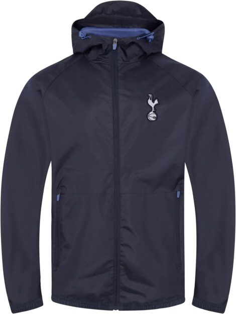 Official soccer gift: Tottenham Hotspur Men’s Jacket, Shower Windbreaker.