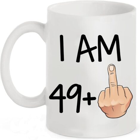 Humorous 50th Birthday Mug, Ideal Gag Gift for 50-Year-Olds, Dishwasher and Microwave Safe