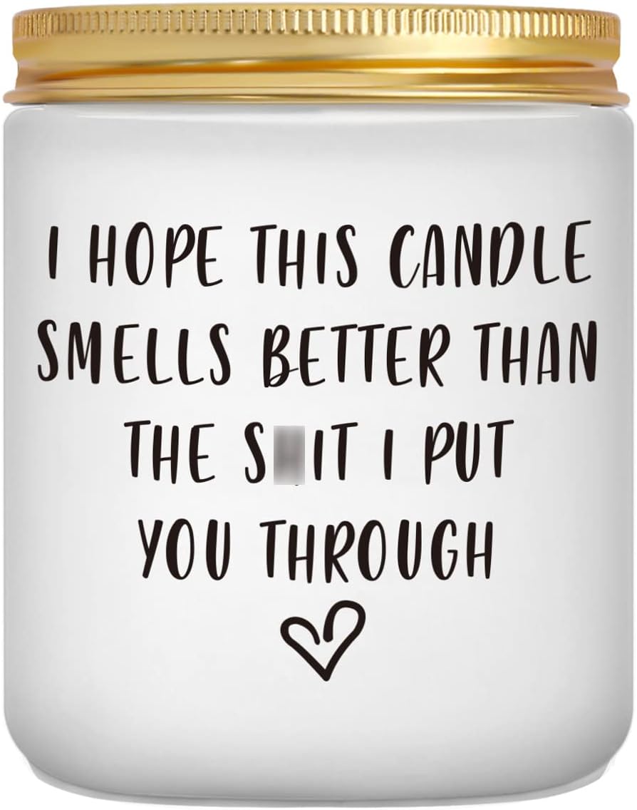 Scented Candles - I'm Sorry Gifts for Mum, Her, Him - Funny Apology, Valentine's Day, Mother's Day, Birthday Gifts for Mum, Dad, Women, Men, Grandma, Wife, Husband, Girlfriend, Boyfriend, Friends, Bff