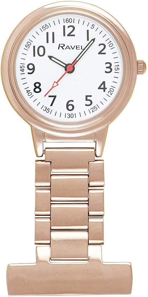 Ravel - Classic Easy Read Nurses Fob Watch - Analogue Quartz