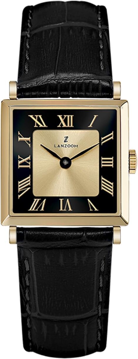 LANZOOM Women’s Wrist Quartz Watch: Stainless Steel, Square Dial, Fashionable & Versatile Gift for Special Occasions.