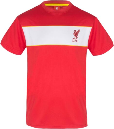 Liverpool FC Men’s Official Poly Training Kit Football Gift Shirt