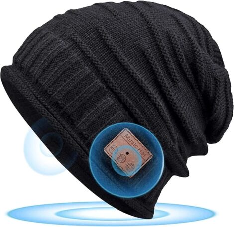 Bluetooth Beanie Hat: Wireless Music Hat for Men – Perfect Christmas Stocking Filler for Him.