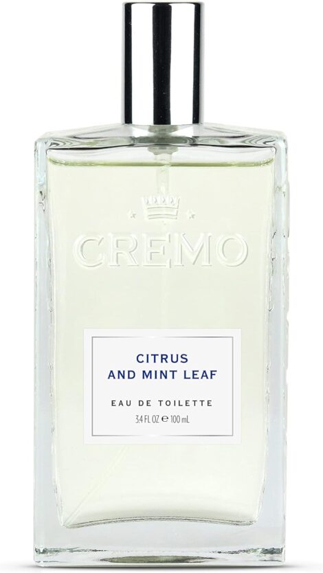 CREMO Men’s 100ml Citrus & Mint Leaf Eau de Toilette – Fresh Scent – Great Men’s Gift
