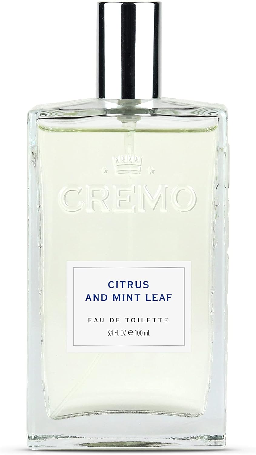 CREMO Eau de Toilette for Men 100ml Citrus & Mint Leaf - Fresh fragrance - Gift for Men