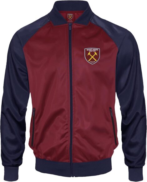 Official West Ham United Retro Jacket – Men’s Football Track Top Gift.