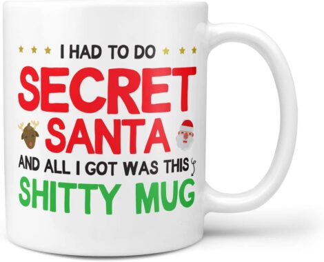 Humorous Offensive Secret Santa Mug – Affordable Gift for Family/Work – Disappointing but Funny Present