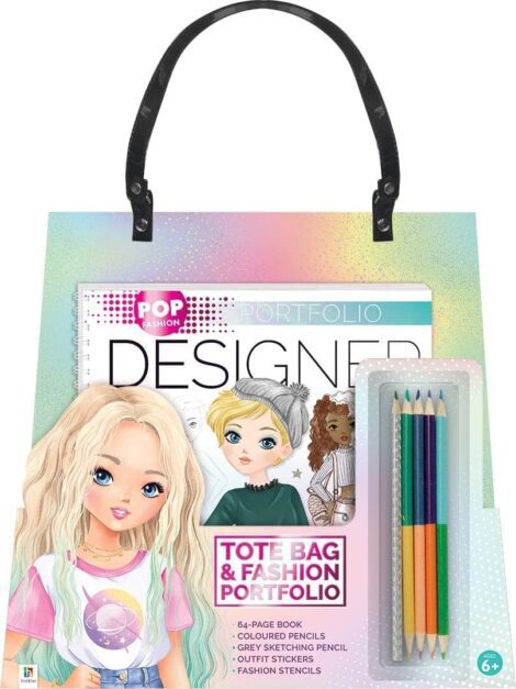 Fashion Tote Bag and Portfolio Set with Pencils by Curious Universe.