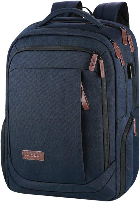 KROSER 15.6″ Laptop Backpack with USB Port, Water-Repellent Daypack for School/Work, Business, College, Unisex.