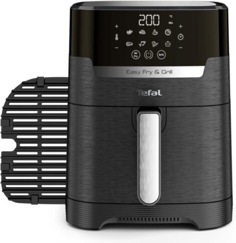 Tefal Easy Fry Precision 2-in-1 Air Fryer & Grill: 4.2L, 8 Programs, Dehydrator, Black (1550W)