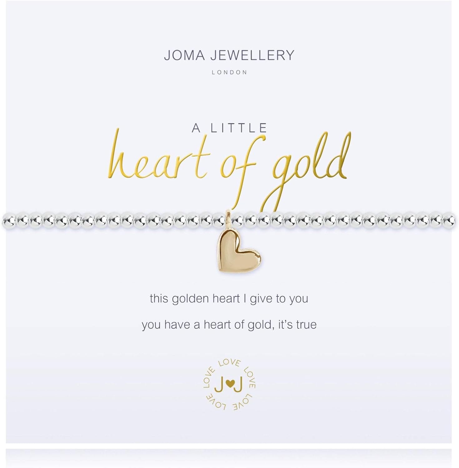 Joma Jewellery a Little Heart of Gold Bracelet