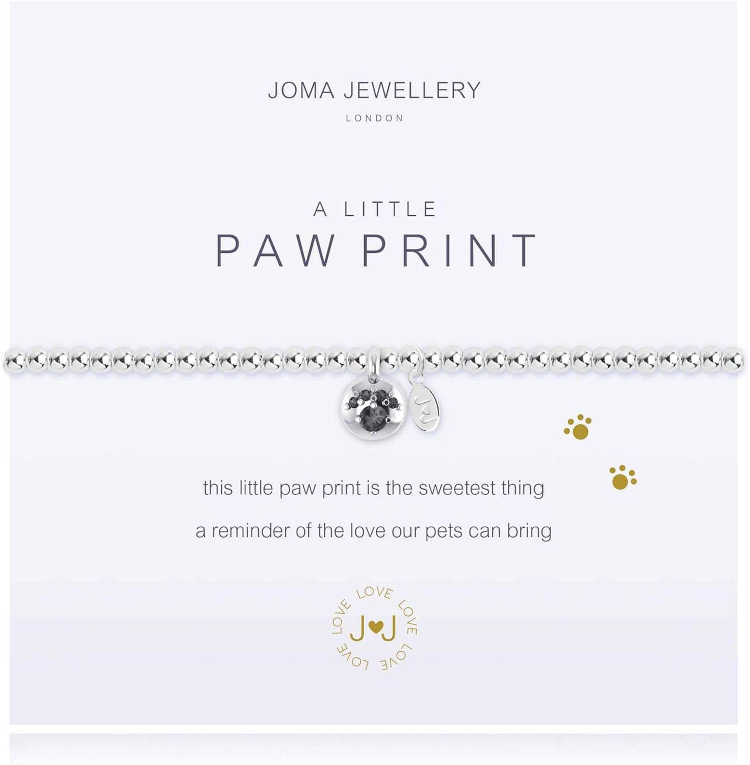 Joma Jewellery a Little Paw Print Bracelet