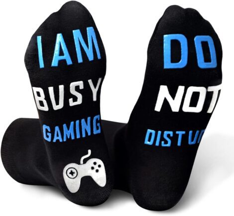 Gamer Socks – Funny Novelty Gifts for Men, Women and Teens; Perfect for Birthdays, Holidays, and Secret Santa.