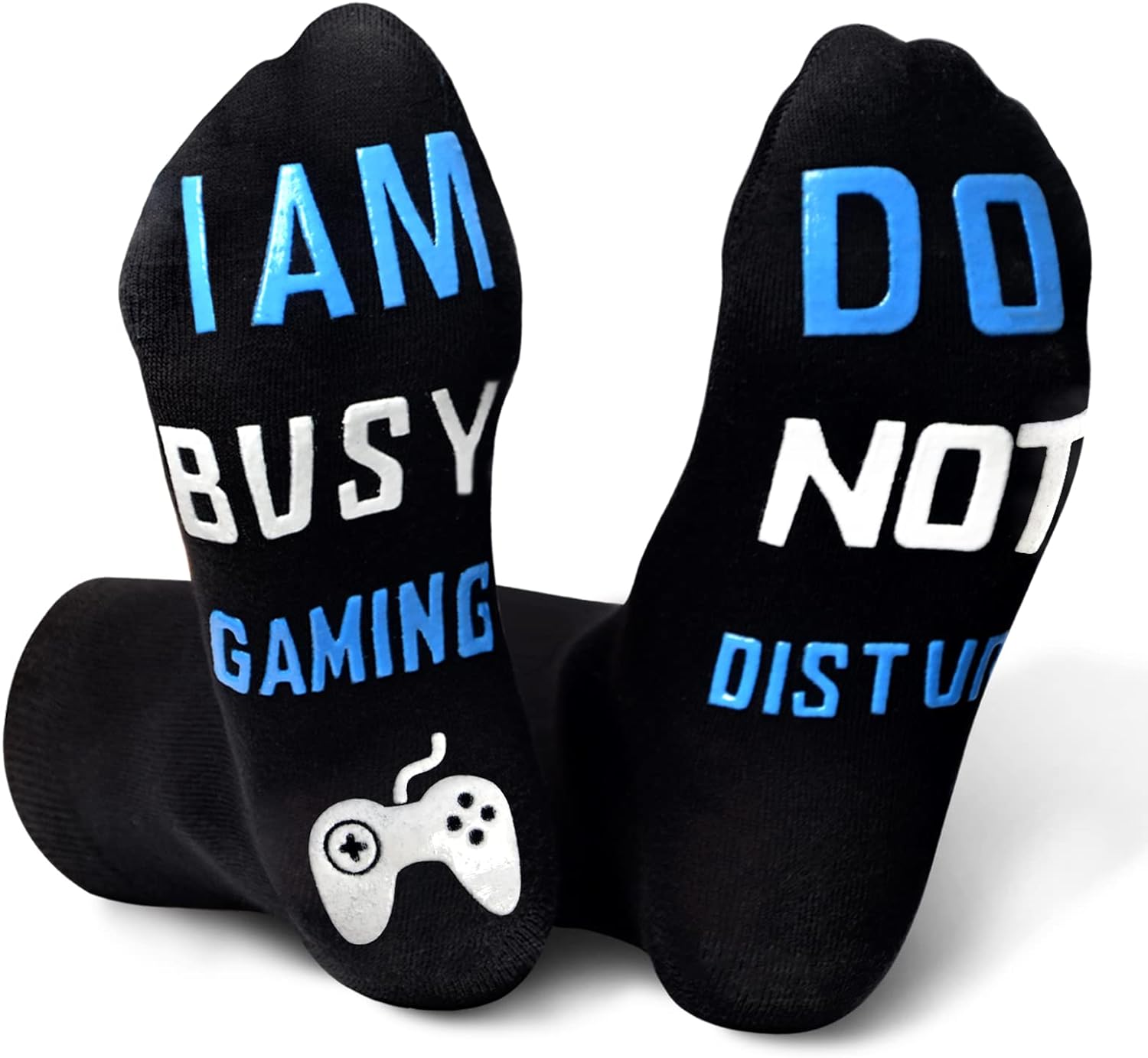 Funny Novelty Gifts Gaming Socks - Christmas Stocking Fillers for Teenage Boys Girls Presents for Men Dad Women Secret Santa Birthday Valentines Gifts for Him Do Not Disturb I Am Busy Gaming Socks