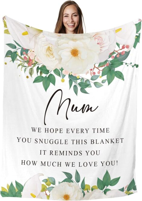 Mum Birthday Fleece Blanket: A thoughtful gift for Mum on her special day. (10 words)