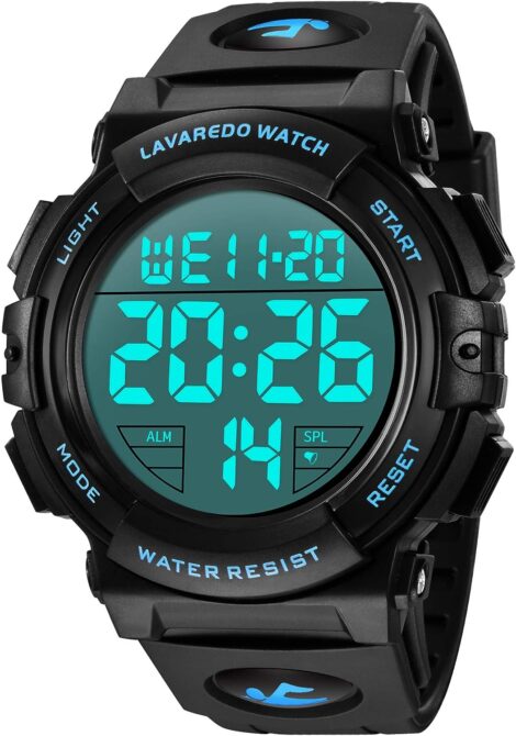 ALPS Men’s Sports Military Watch: Waterproof, LED Back Light, Alarm, Date, Shockproof