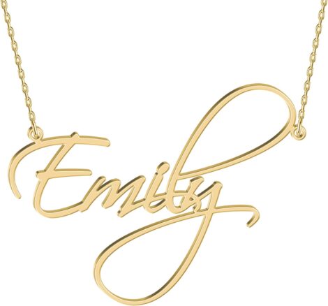 Customizable Silver and Gold Name Necklace – Perfect Birthday Gift for Women, Girls, and Teens.