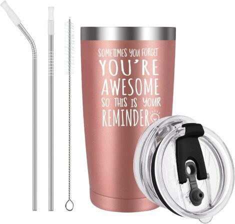 Livole Women’s Thank You Gifts – Inspiring, Motivating, and Stylish 20oz Travel Mug