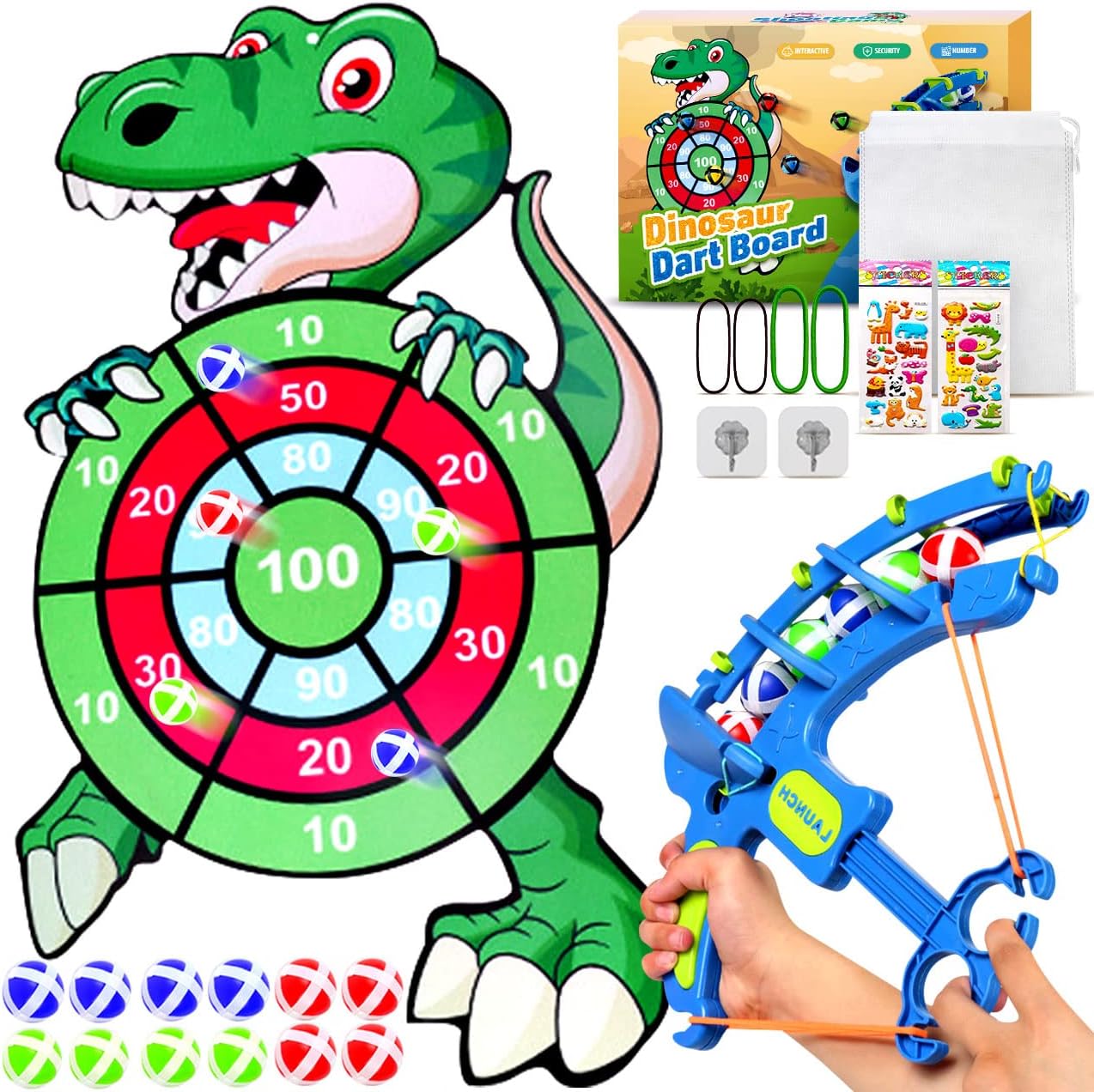 WKAYZDS Dinosaur Toys for Boys Age 3 4 5 6,Dart Board Toys for 3 4 5 6 7 8 9 10 Year Old Boys Toys Age 3-12 Dinasour Gift for Boys Birthday Gifts 3-8 Year Old Boy Gifts Kids Toys Outdoor Garden Toys