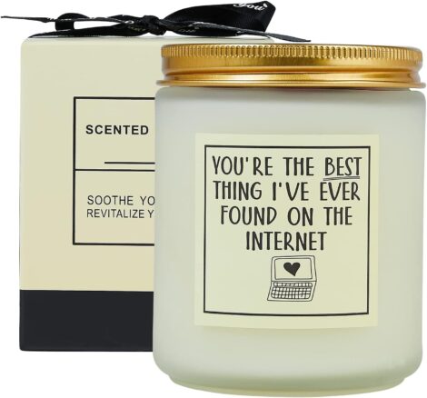 Rosemary+Orange+Sage Scented Candles: Funny Romantic Gifts for Him/Her, Birthday/Anniversary/Christmas Presents for Friends, Couples, BFFs, Online Dating.