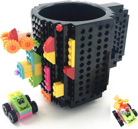 Brick Mug Sets: Lego-Compatible Gift for Men, Dad, Kids – Perfect for Various Occasions!