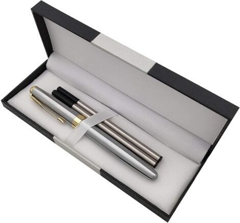 Silver Accod Metal Ballpoint Pen, perfect gift for friends, family, colleagues, and partners
